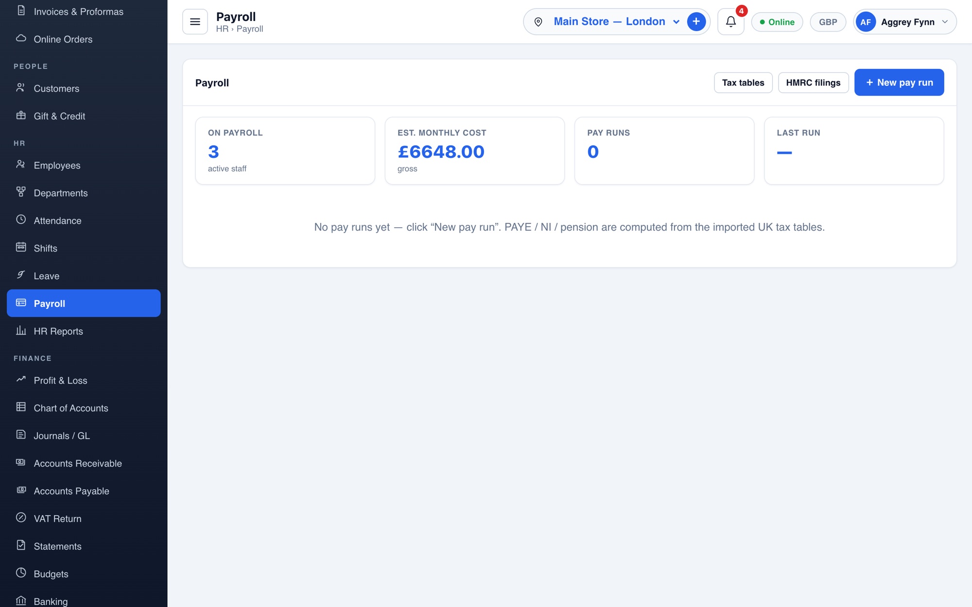 PointFlow payroll